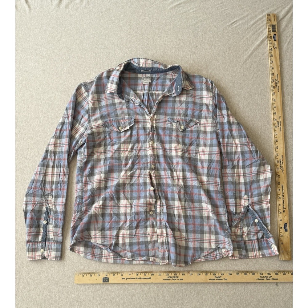 Taylor's By J. Crew Men's Large Long Sleeve Button Up Flannel